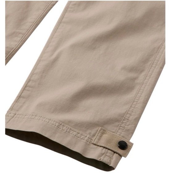L.L. Bean Women's Stretch Ripstop Pull-On Navy Capris, Slim leg - Picture 5 of 9